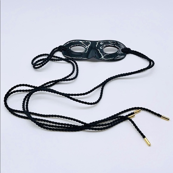 Louis Vuitton Black Metal Mask Enamel Head Band Hat - Picture 1 of 7